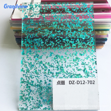 Plastic cutting transparent decorative pearl acrylic sheet